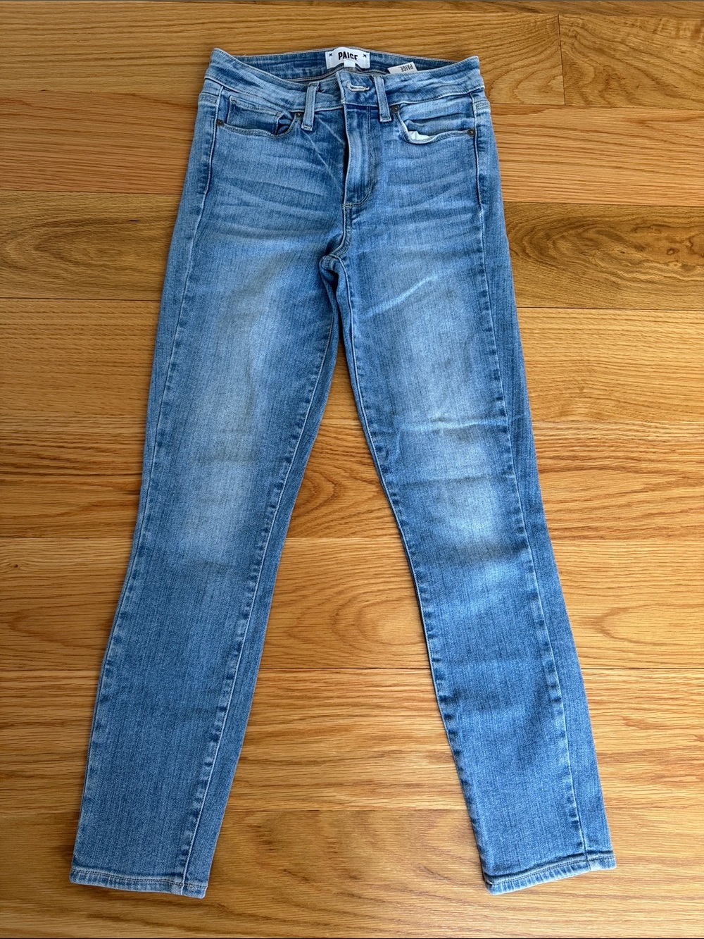 PAIGE Women's Skinny Jeans in Light Blue Wash,24